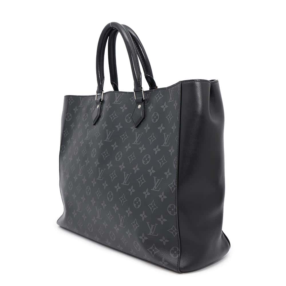 Louis Vuitton Grand Sac NoirM44733 Eclipse Monogram Handbag