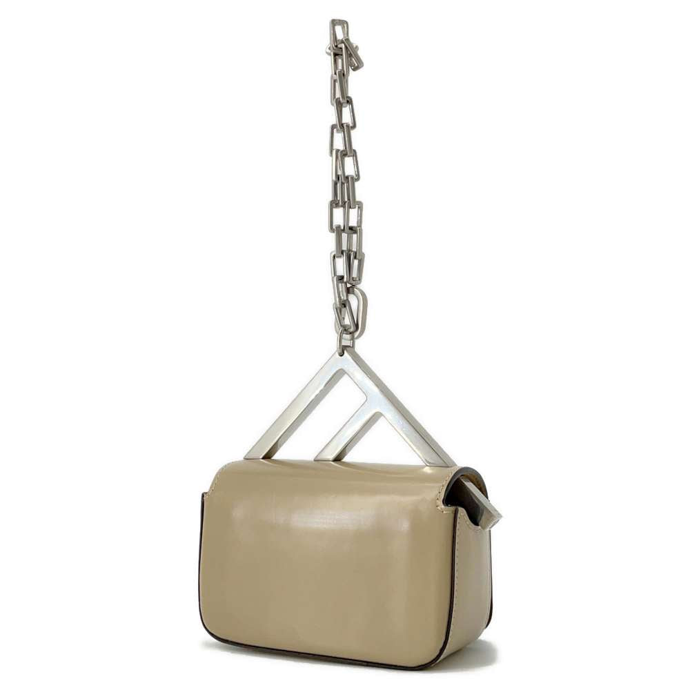Fendi First Site Nano Beige7As173 Handbag Leather Travel Bag