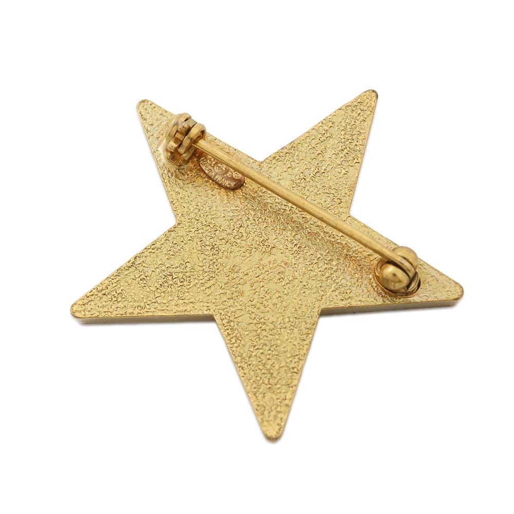 Chanel Star motif brooch Gold Beige Handbag