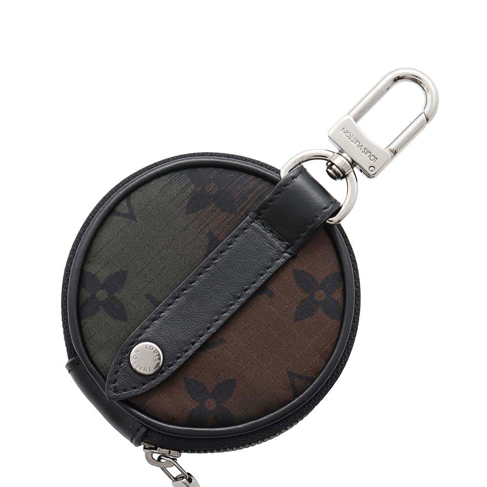 Louis Vuitton Porto Craie Nylon Khaki NoirMP2711 ・Camouflage Monogram Handbag