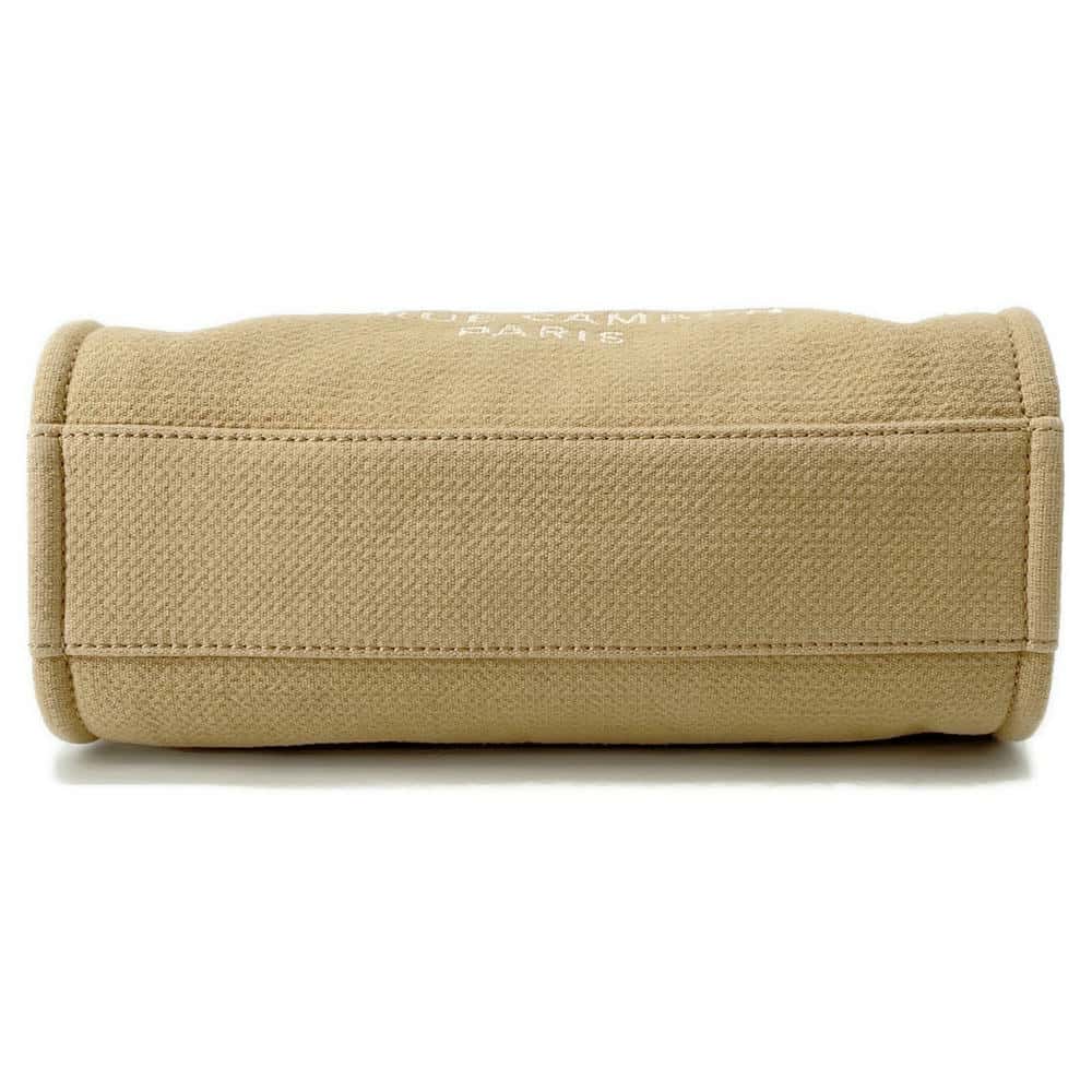 Chanel Deauville ChainShoulder BeigeA67001 MM Canvas Leather Shoulder Bag