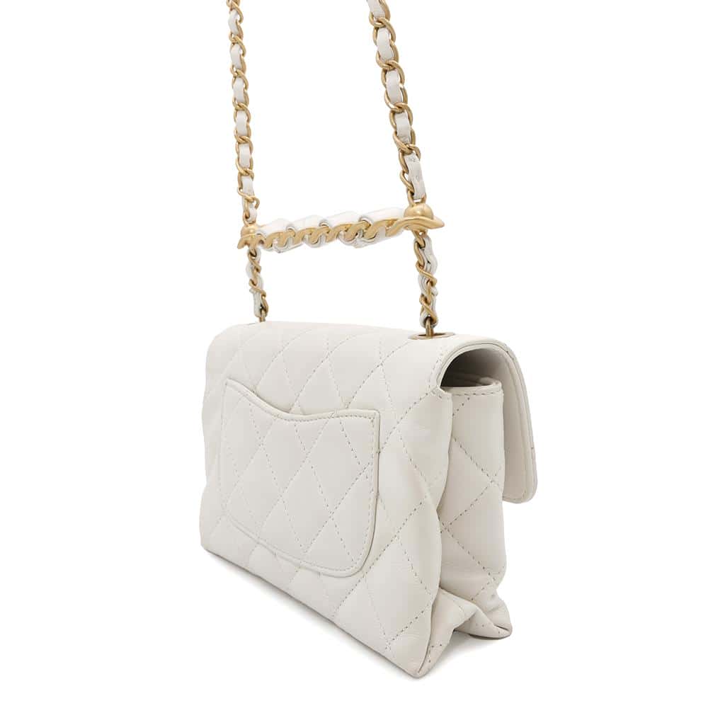 Chanel Matelasse ChainShoulder WhiteAS3226 Lambskin Shoulder Bag