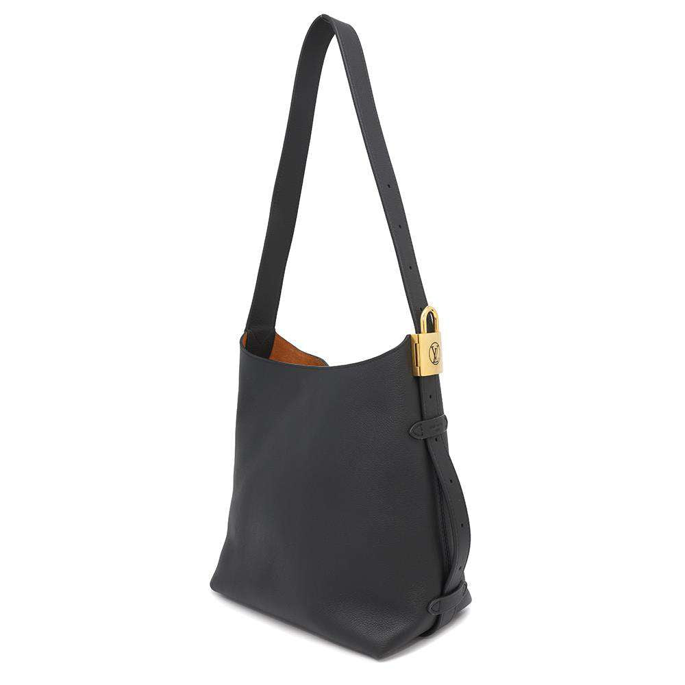 Louis Vuitton Lowkey BlackM25352 Size PM Leather Calf Shoulder Bag