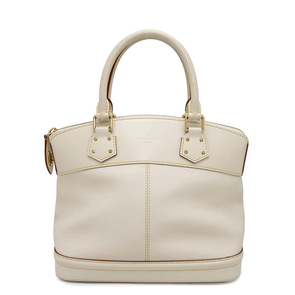 Louis Vuitton Lock It BlancM91887 Suhali・ Size Leather Handbag