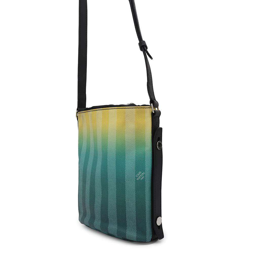 Louis Vuitton Sac Malang Yellow GreenM59920 stripe Damier Handbag