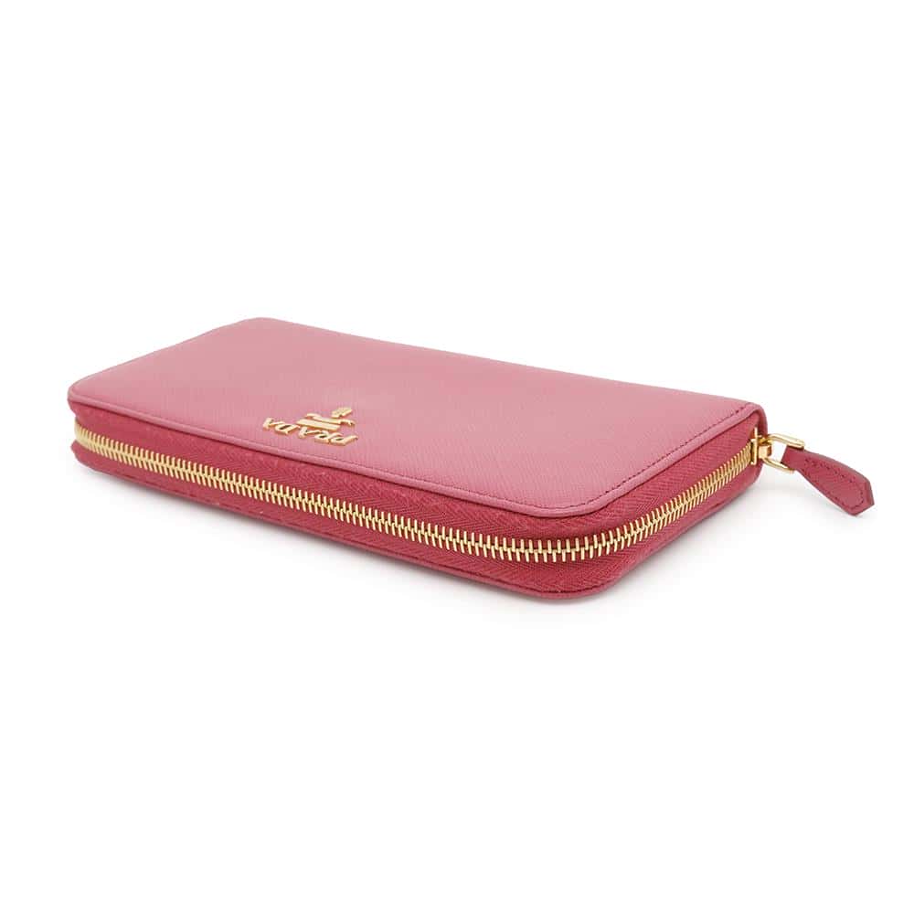 Saffiano Zip Around Chozai Cloth Ml Handbag Leather Pink Travel Bag