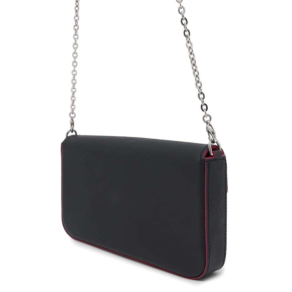 Louis Vuitton Felicie Pochette pinkM64579 Epi Leather Noir Clutch Bag
