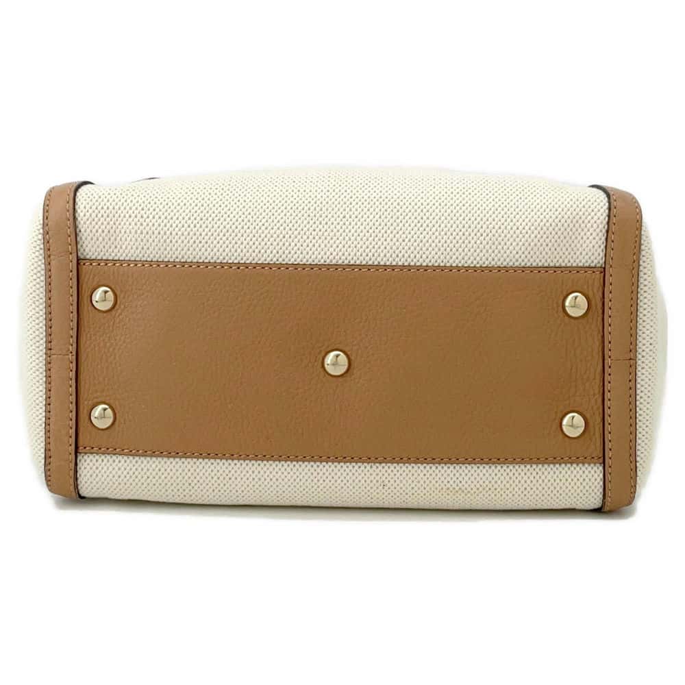 Gucci Soho 2wayBag Natural Jasmin Flower336751 Leather Canvas Travel Bag