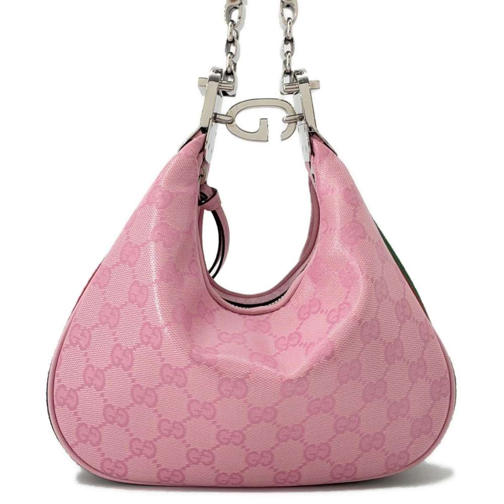Gucci AttachÃ© Pink699409 PVC Canvas Shoulder Bag