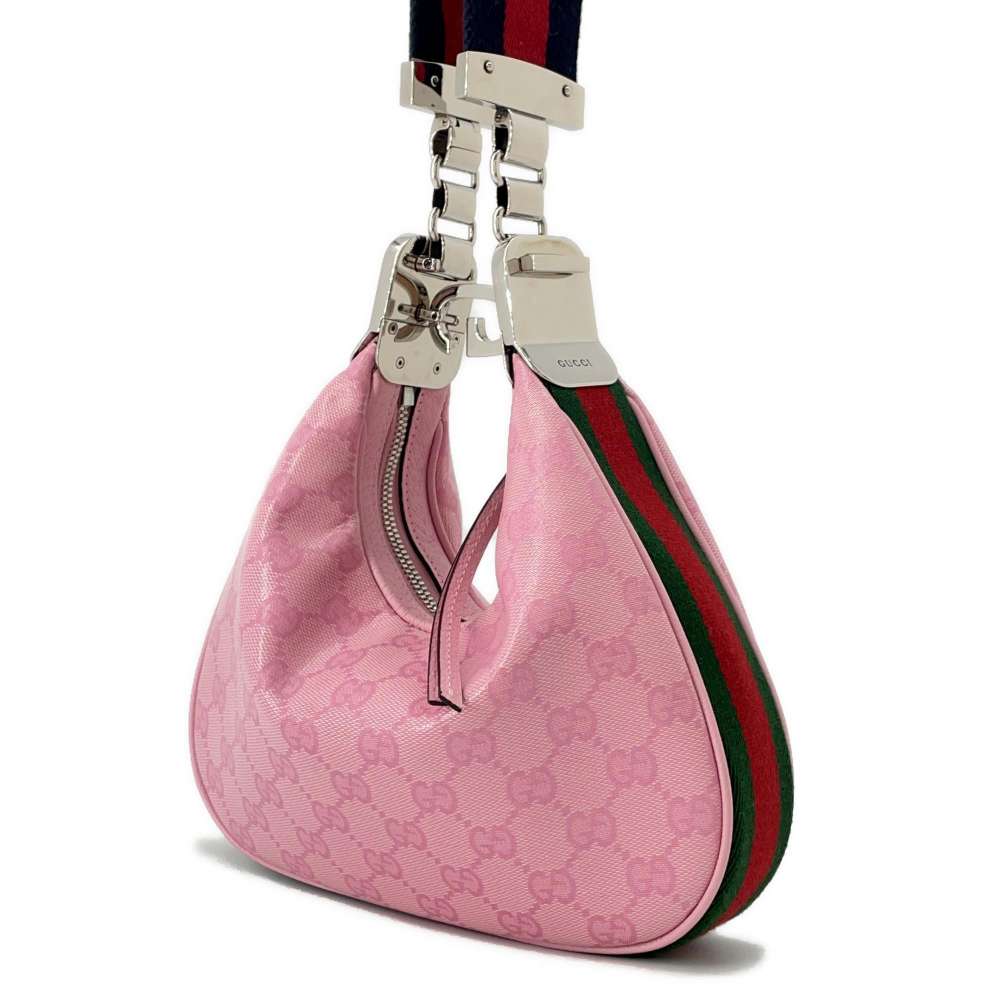 Gucci AttachÃ© Pink699409 PVC Canvas Shoulder Bag
