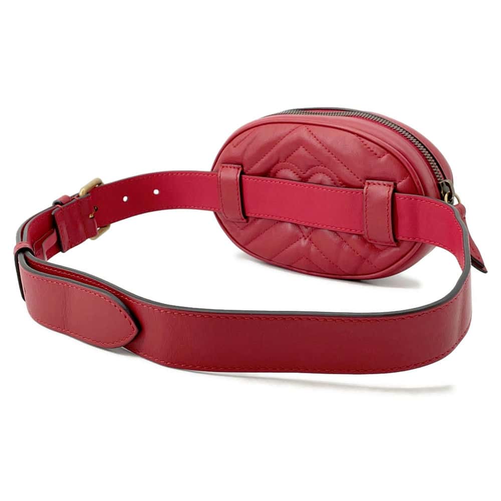 Gucci GG Marmont Red476434 Size 85 Leather Belt