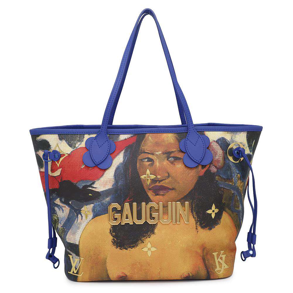 Louis Vuitton Neverfull MulticolorM43359 Celty Masters Collection Monogram Blue Tote Bag