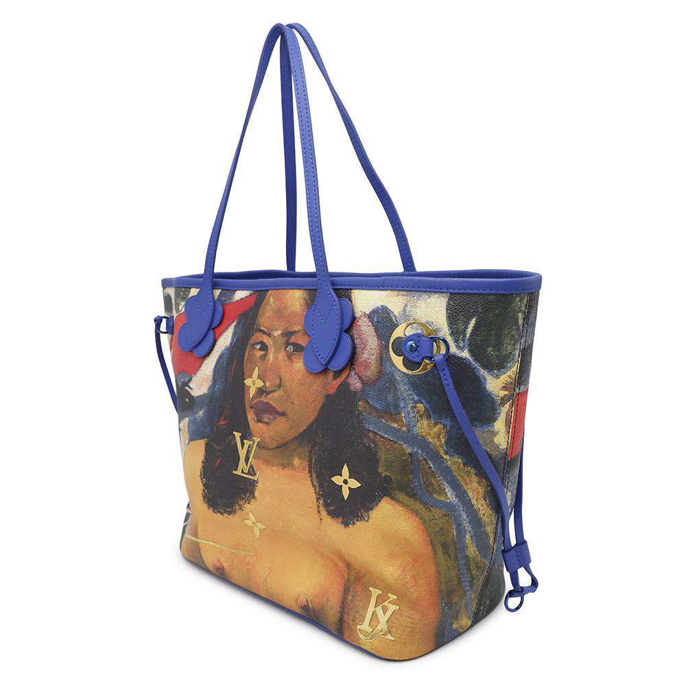 Louis Vuitton Neverfull MulticolorM43359 Celty Masters Collection Monogram Blue Tote Bag