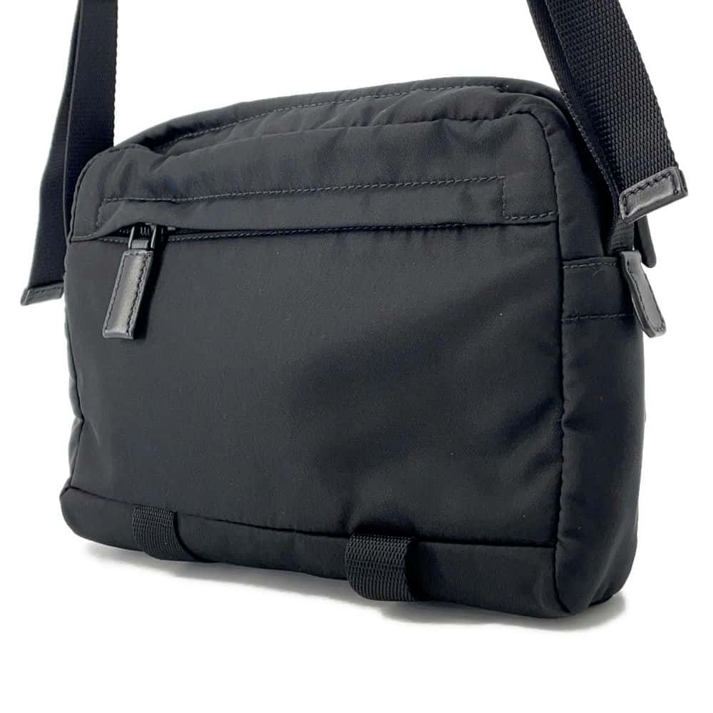 Cross Body Bag Navy Green Vh Leather Nylon Travel Bag