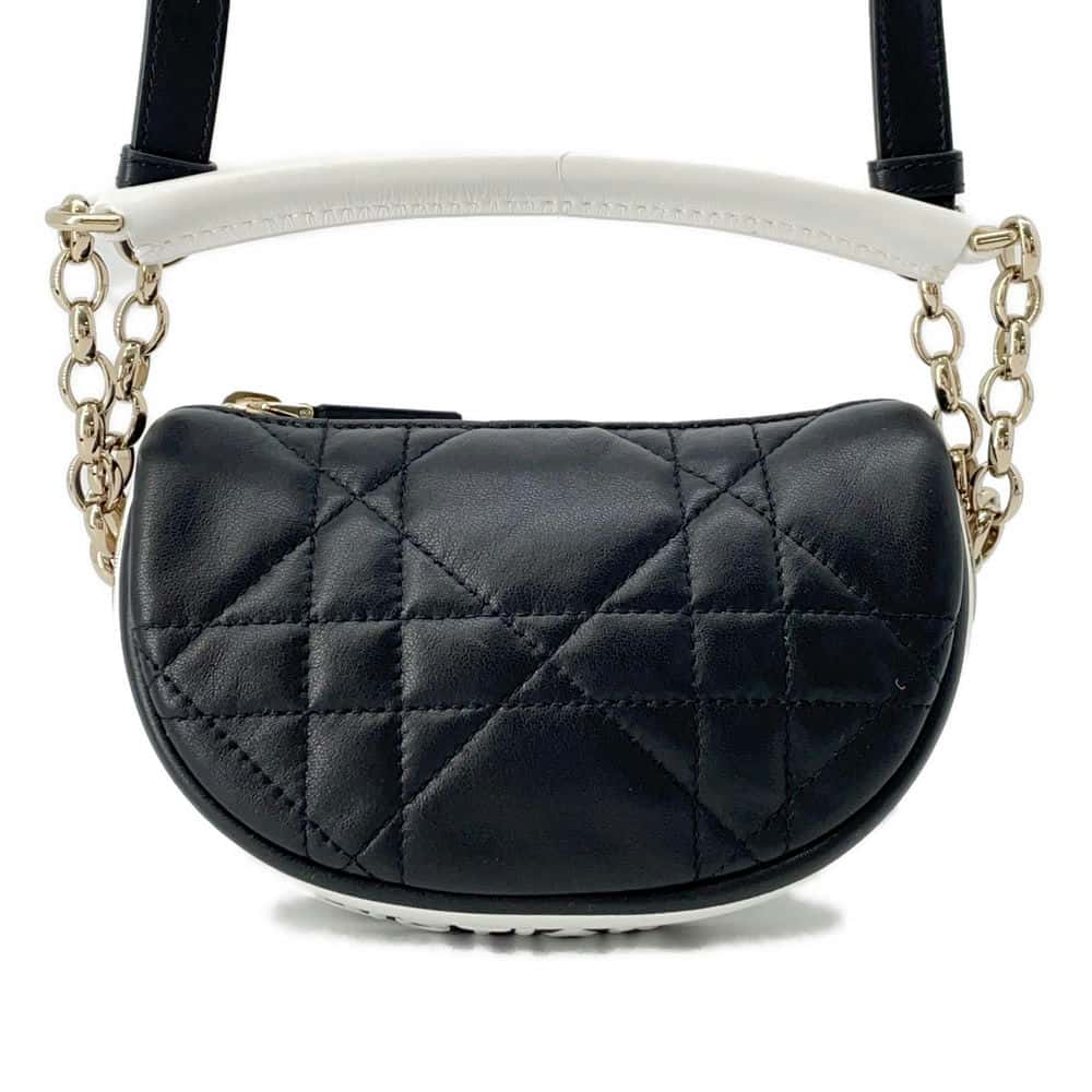 Dior Vibe Whites Onoa Lambskin Size Micro Handbag Black Travel Bag