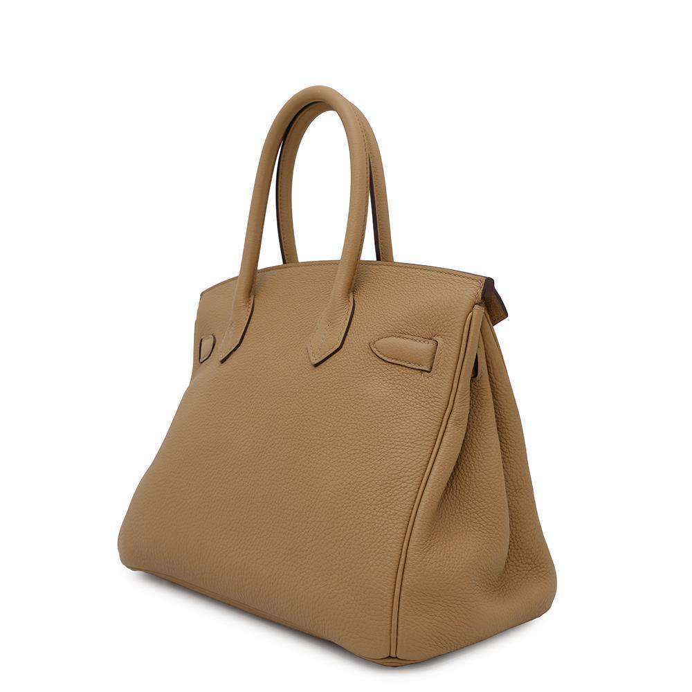 Birkin Biscuit Togo Size Handbag Leather Travel Bag