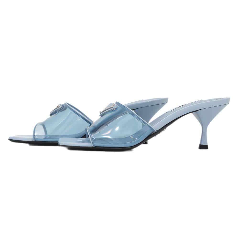 Open Toe Clear Mules Xx Pvc Coated Leather Canvas Travel Bag