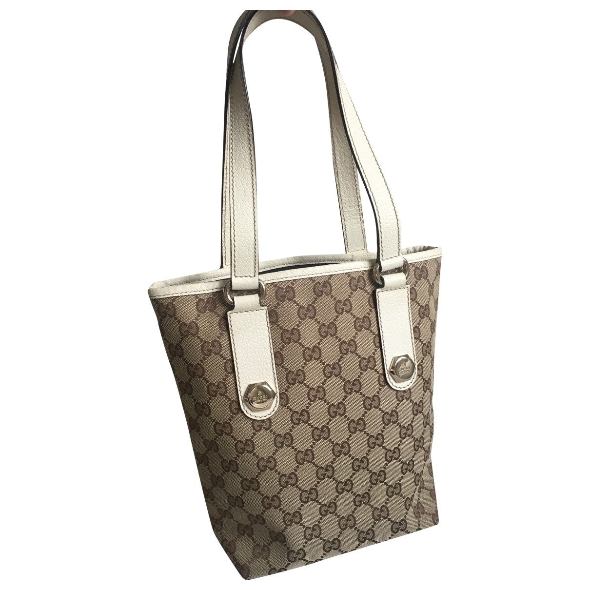 Gucci beige cloth handbag