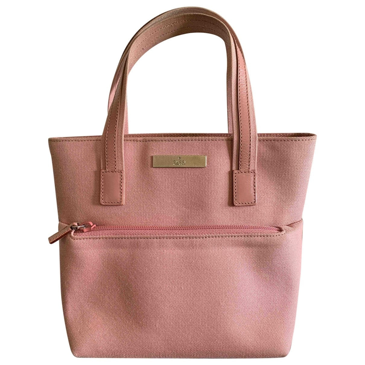 Gucci pink cloth handbag
