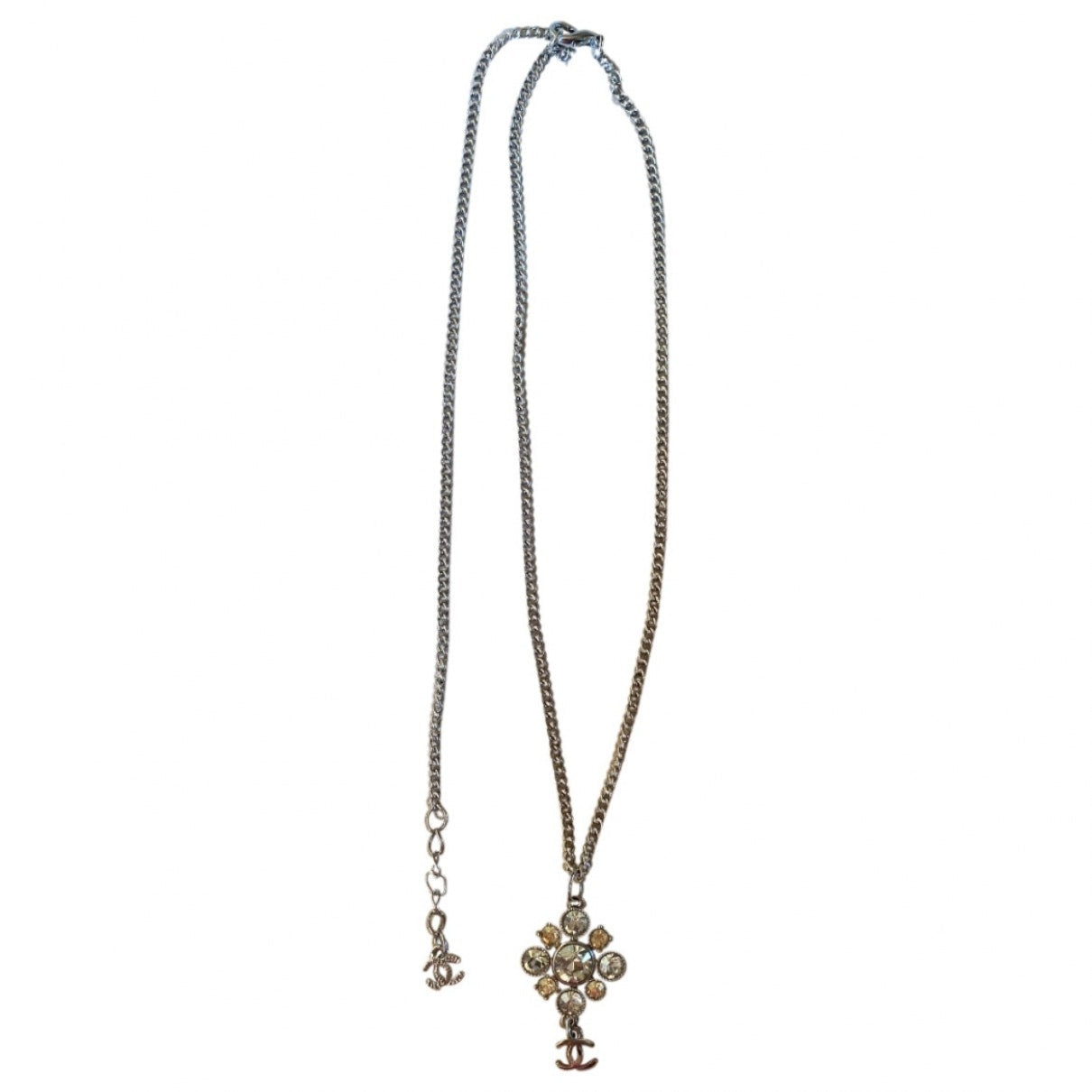 Chanel silver silver necklaces