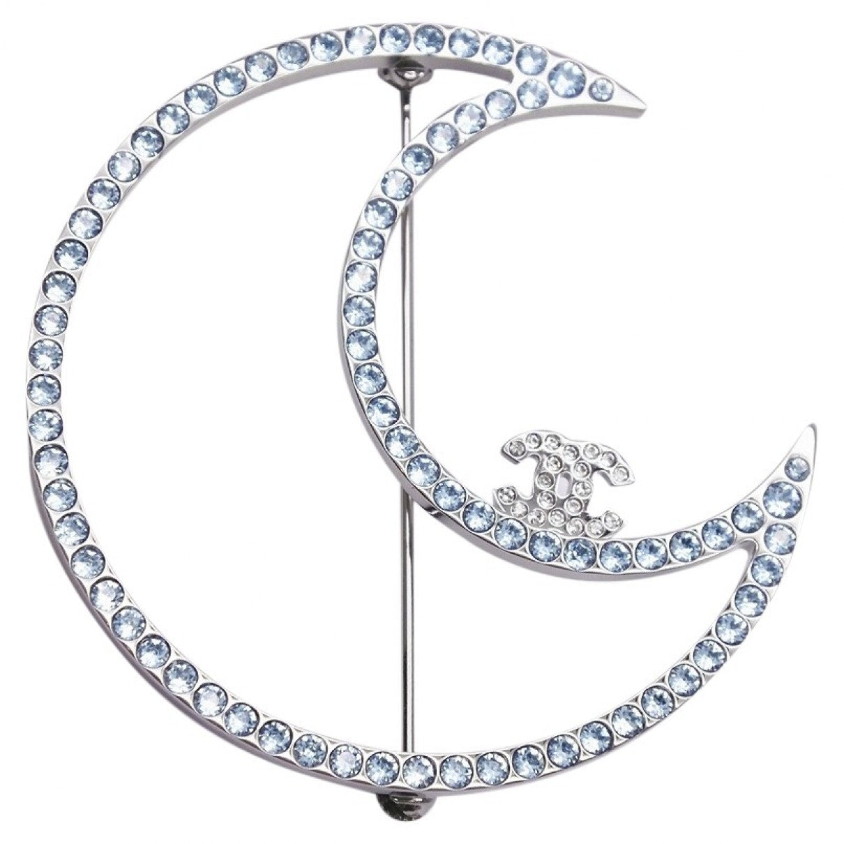 Chanel Cc Silver Silver Plated Pins & Brooches