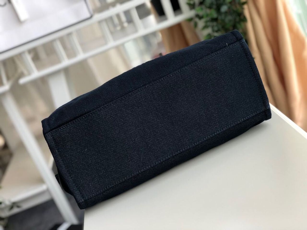 CHL Deauville Dark 14.9in 38cm Canvas Blue Tote Bag