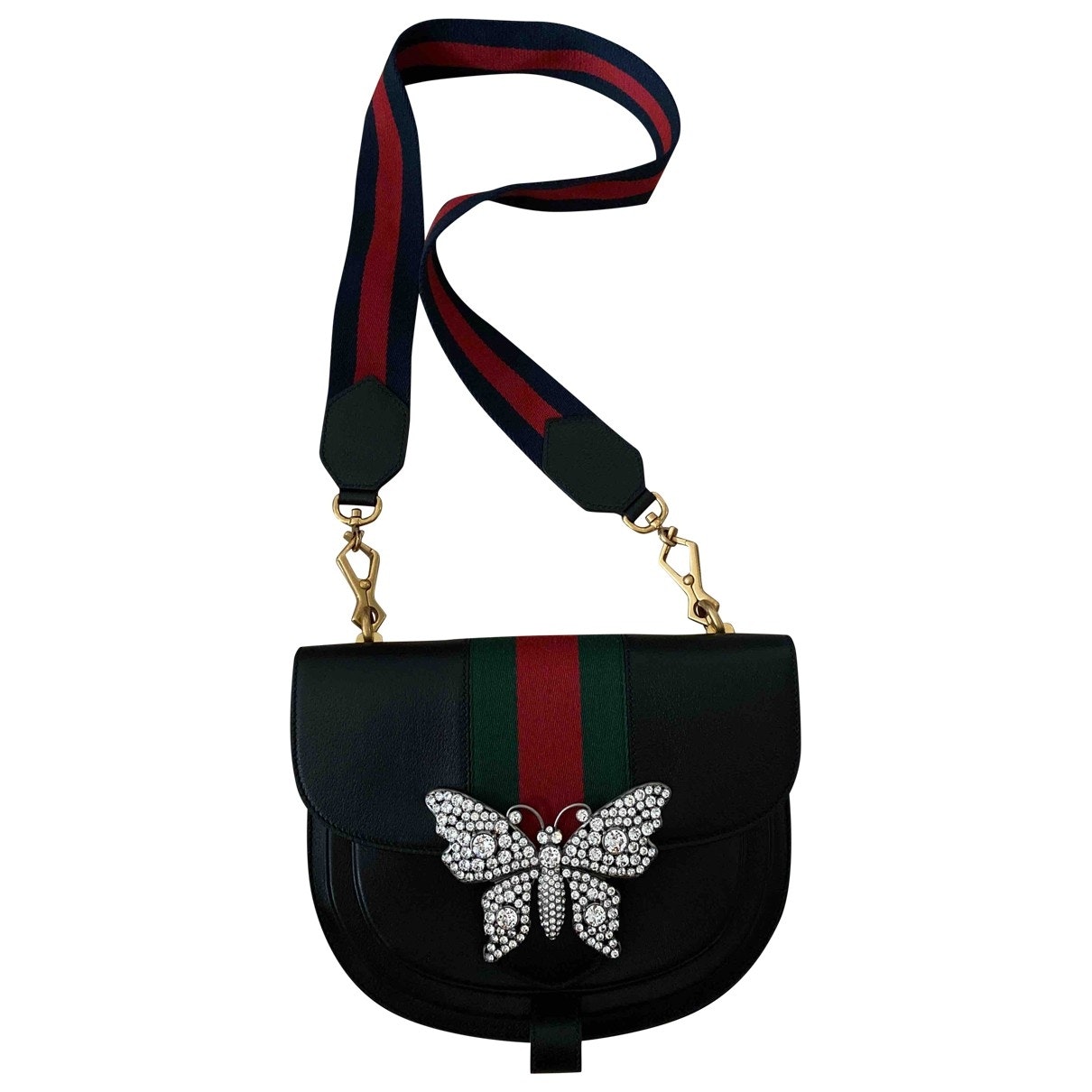 Gucci guccitotem black leather handbag
