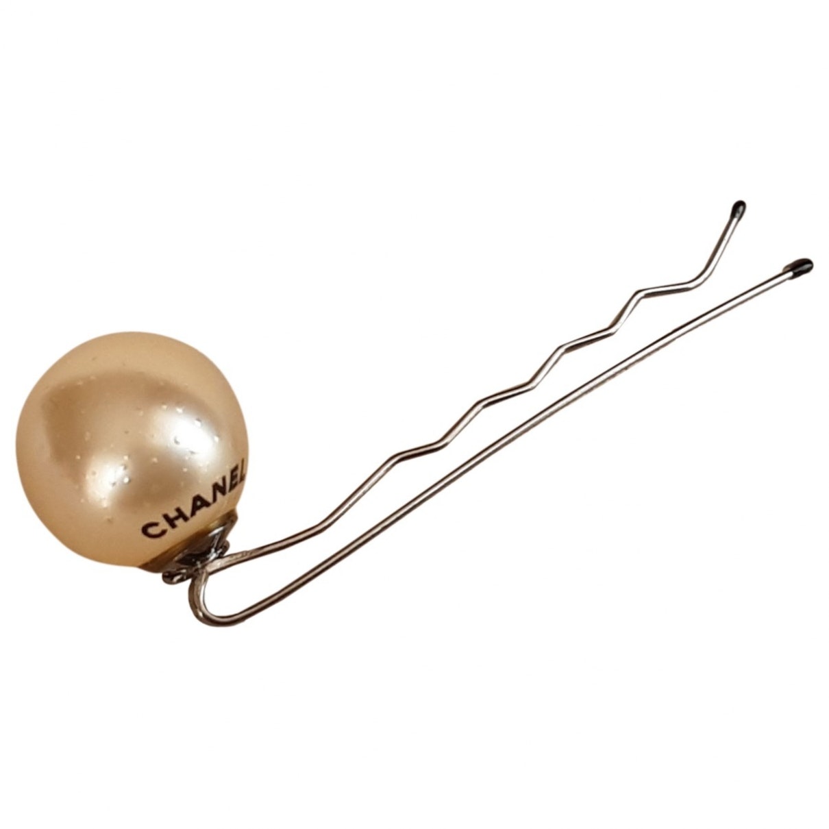 Chanel Chanel Beige Pearl Hair Jewelry