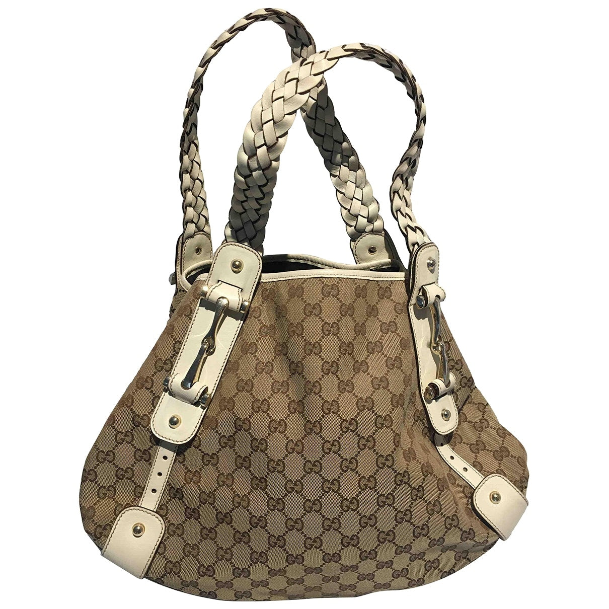 Gucci pelham beige cloth handbag