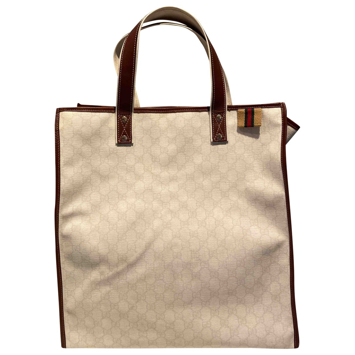 Gucci white synthetic handbag