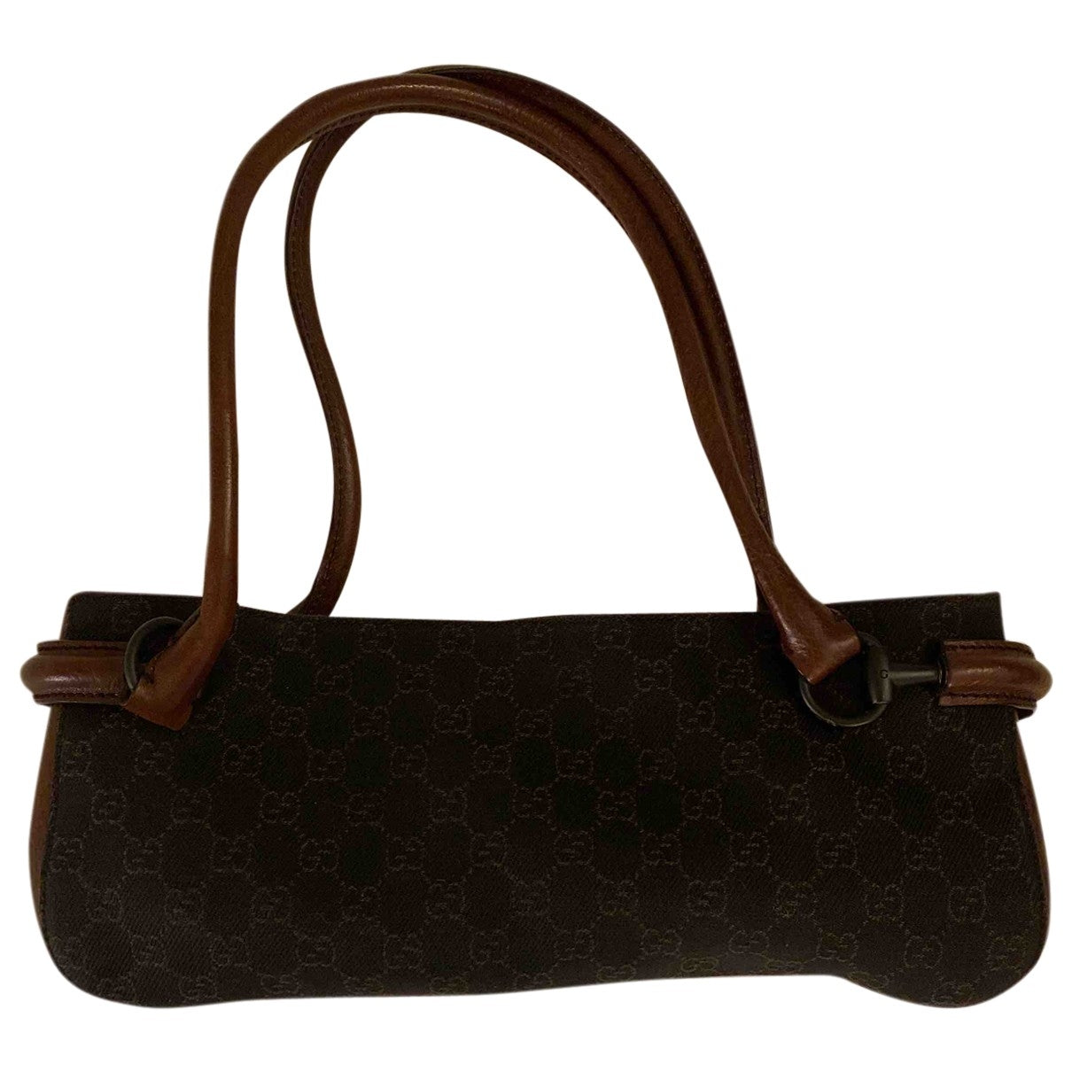 Gucci brown cloth handbag
