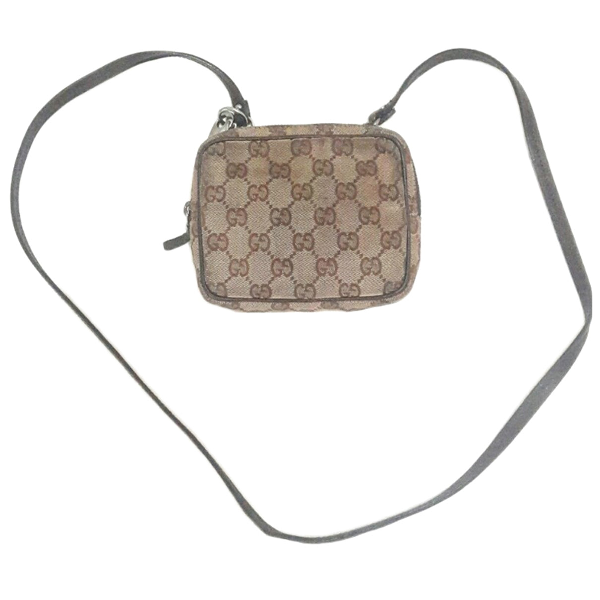 Gucci brown cloth handbag