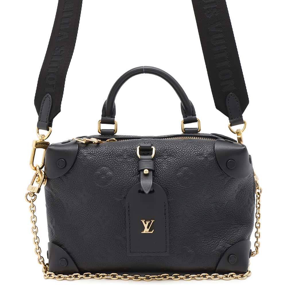 Louis Vuitton Petite Malle Souple NoirM45393 Monogram Empreinte Leather Handbag