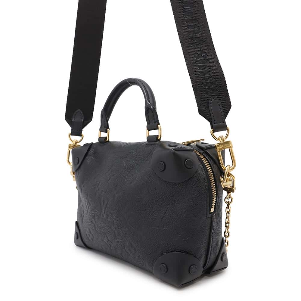 Louis Vuitton Petite Malle Souple NoirM45393 Monogram Empreinte Leather Handbag
