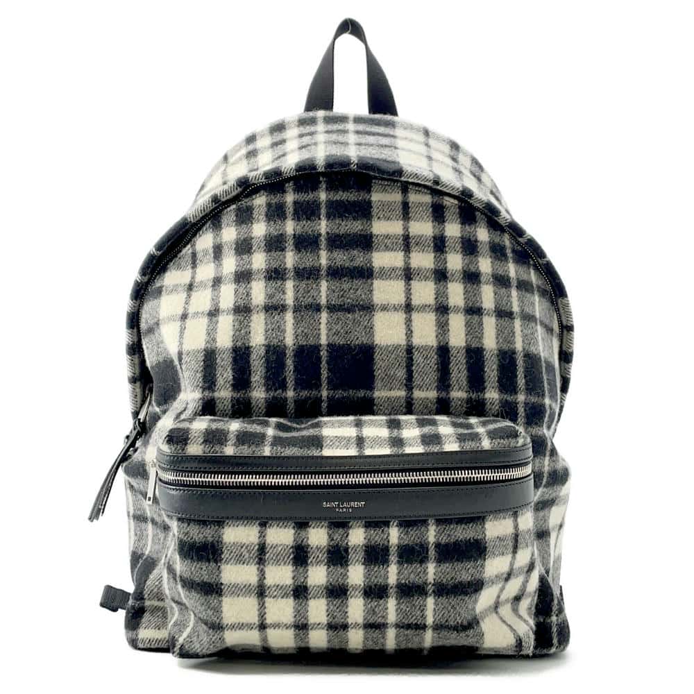Saint Paris City Backpack White534967 Canvas Black