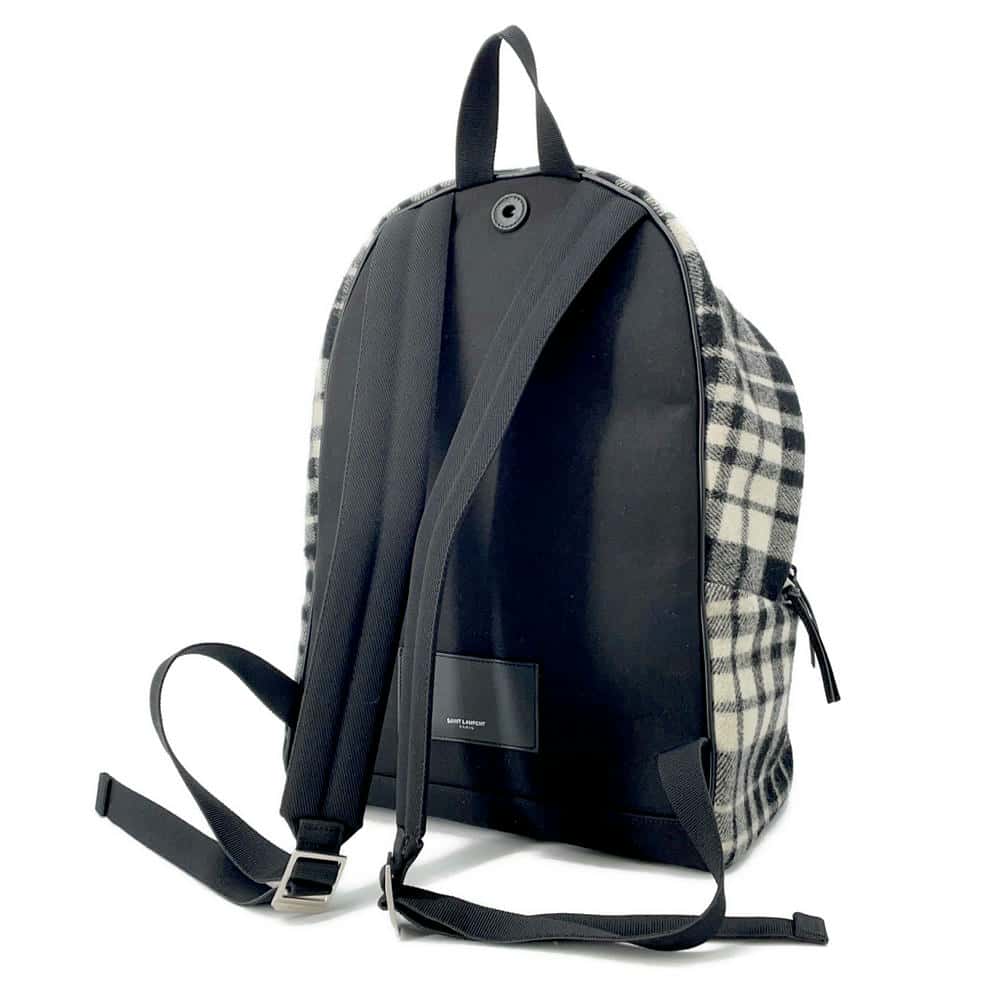 Saint Paris City Backpack White534967 Canvas Black