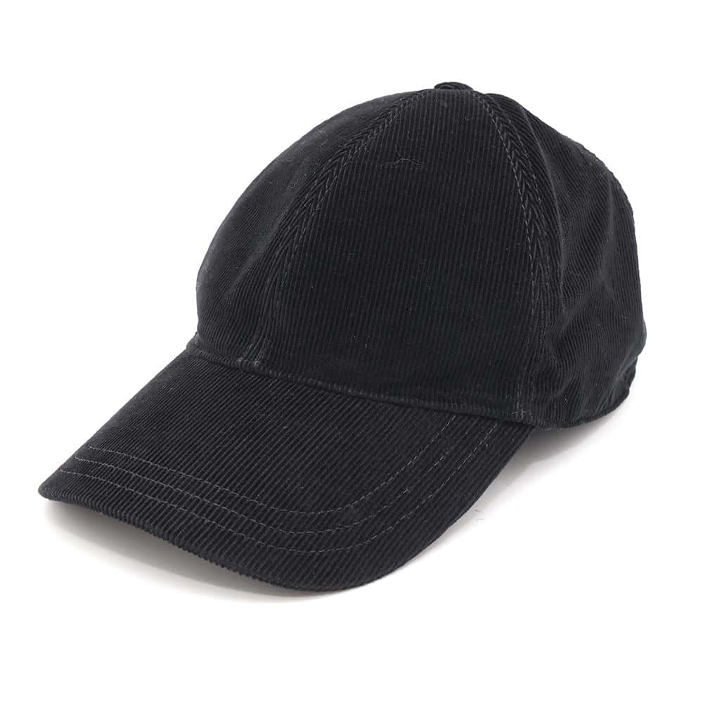 Corduroy Cap Size M Hc Cotton % Black Travel Bag