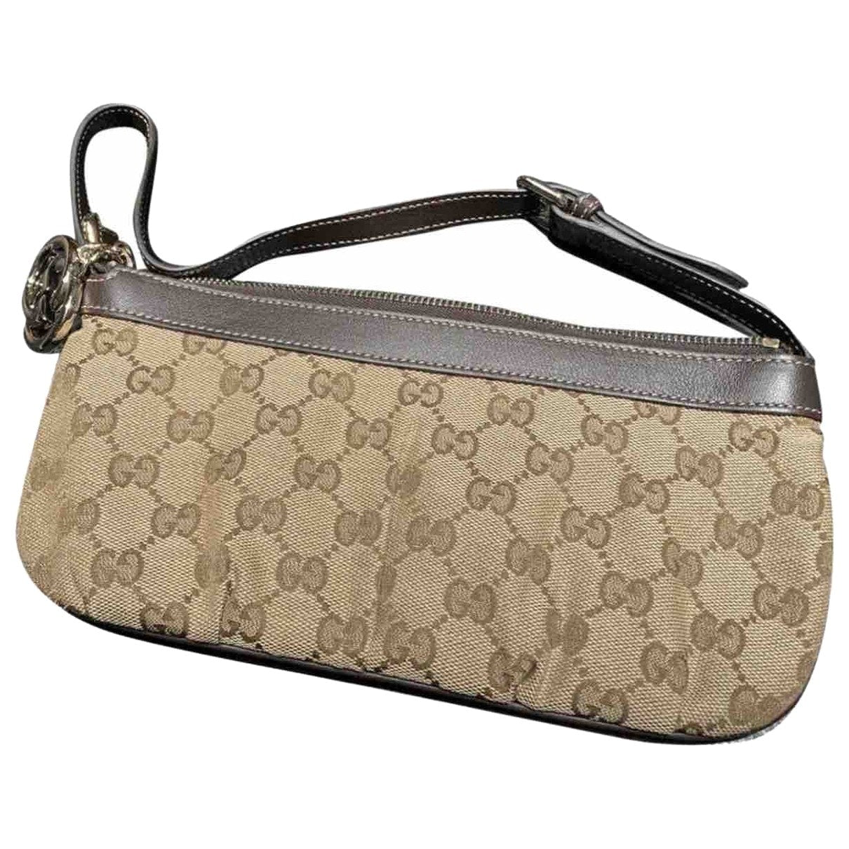 Gucci brown cloth handbag