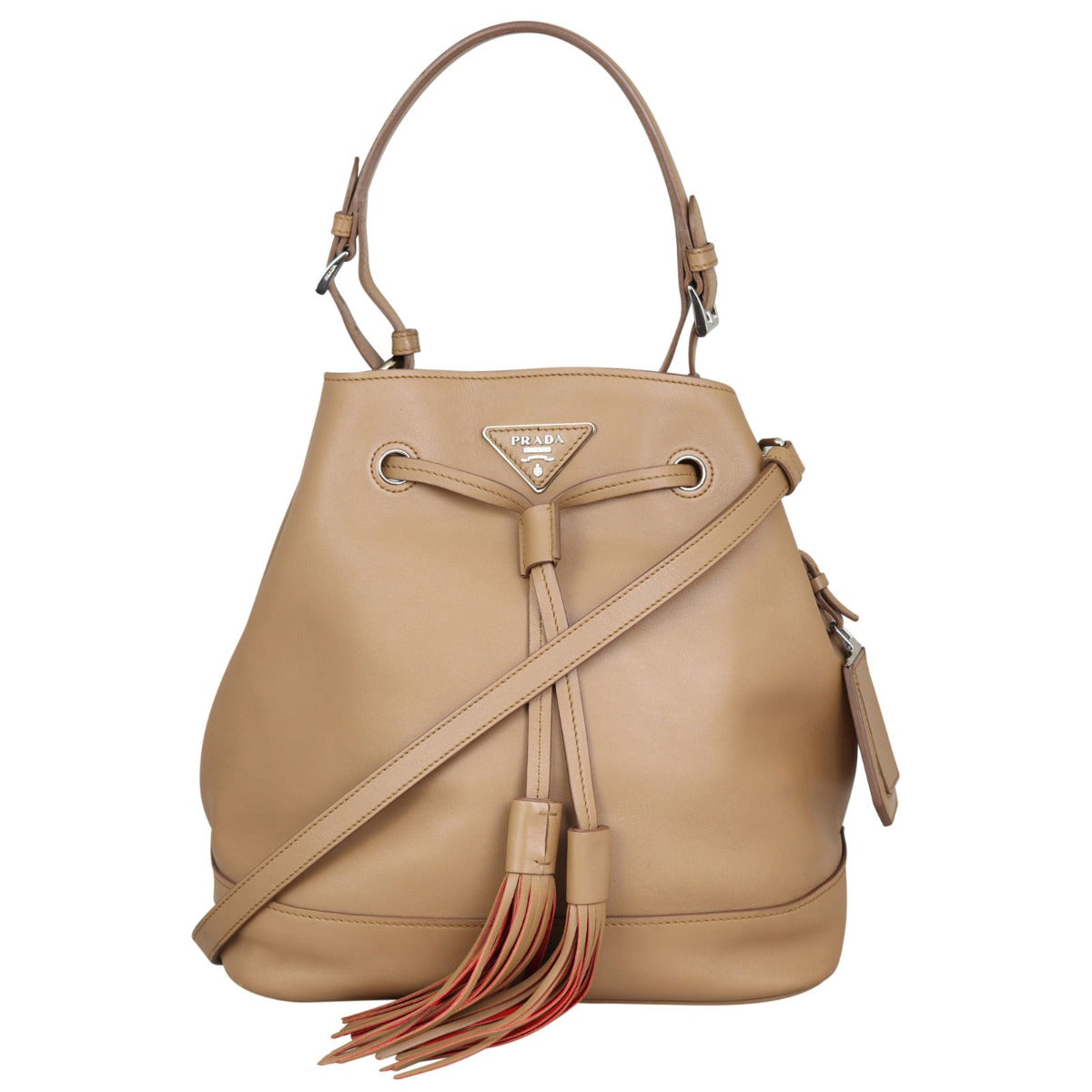 Prada Bag City Calf Leather Bucket Bucket Bag