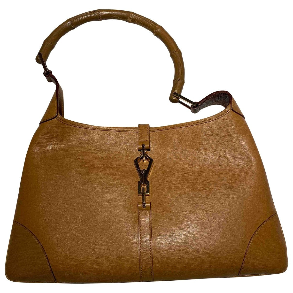 Gucci camel leather handbag