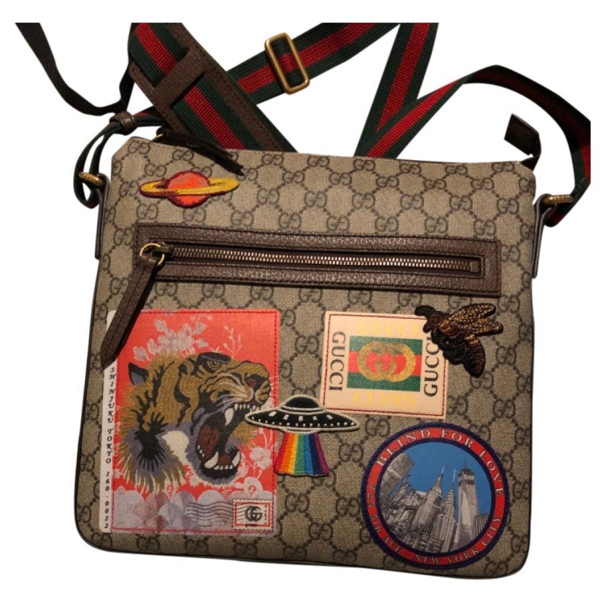 Gucci brown cloth bag