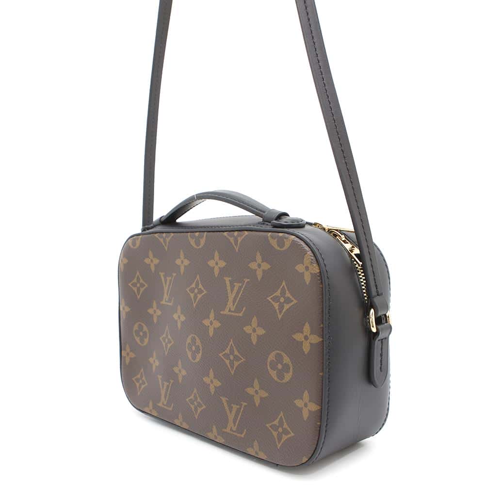 Louis Vuitton Saintonge NoirM43555 Calf Monogram Leather Handbag