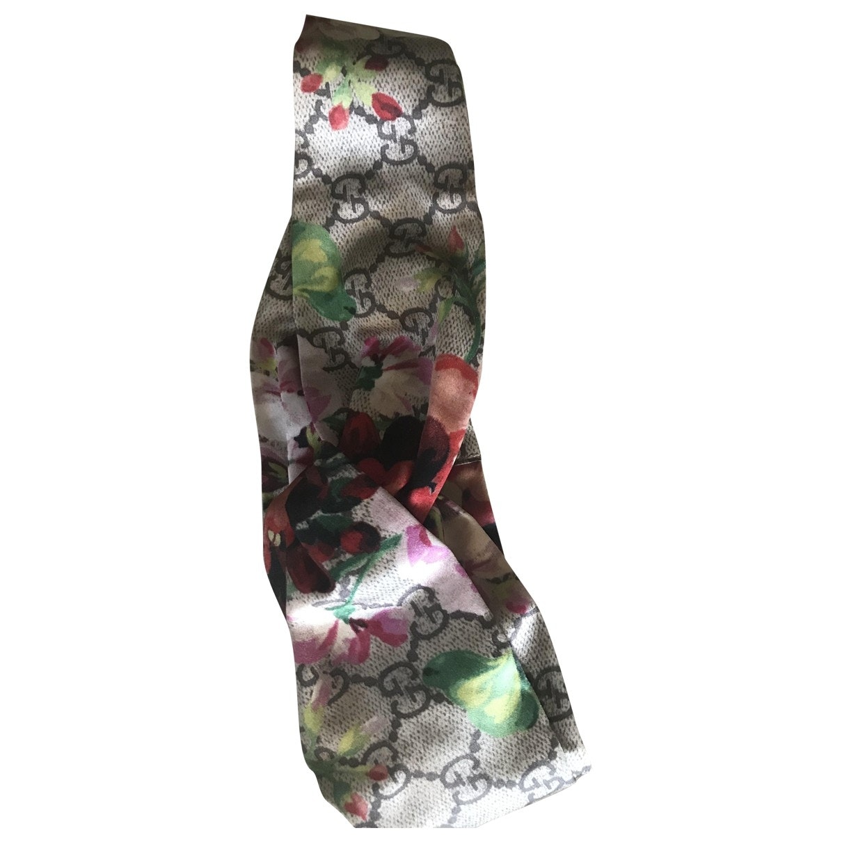 Gucci multicolour silk hair accessories