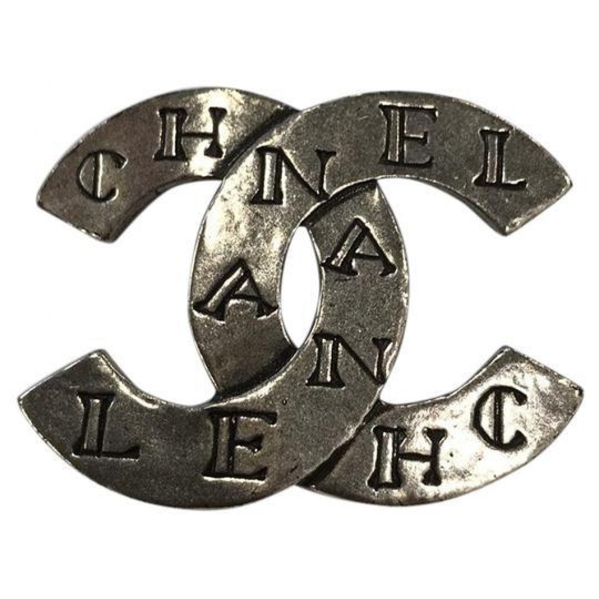 Chanel CC Silver Metal Pins & Brooches