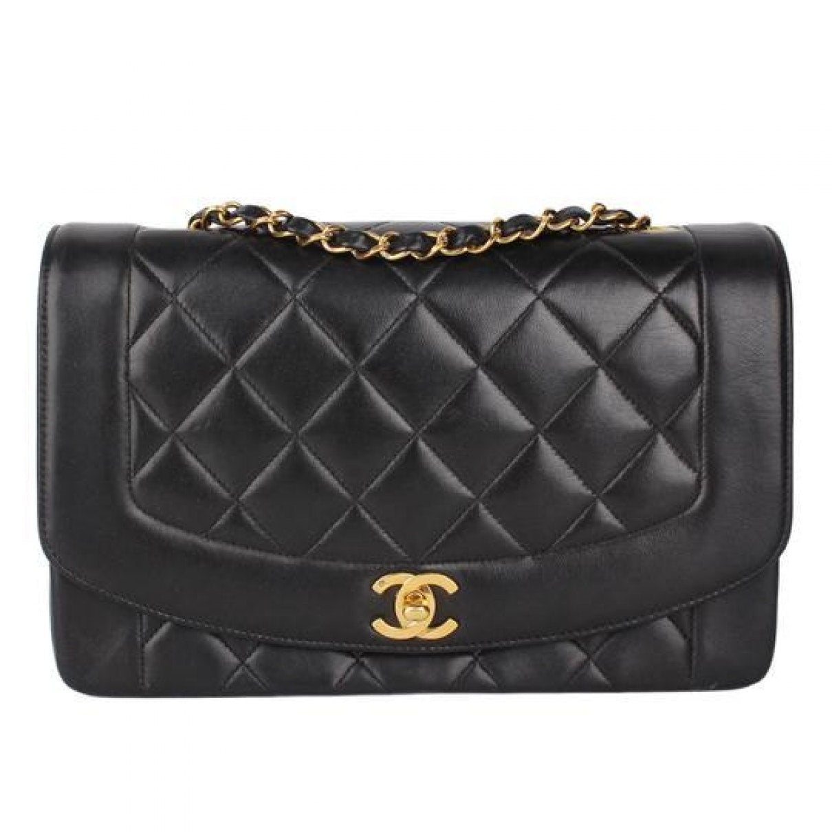 Chanel Diana Black Leather Handbag