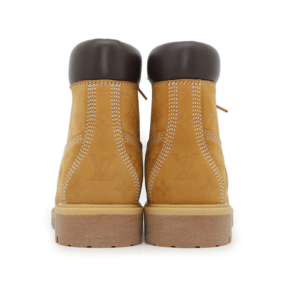 Louis Vuitton × Timberland 6- EncreBoots Beige1AD72V Leather Shoes