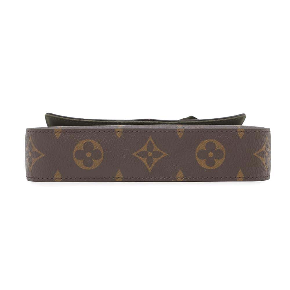 Louis Vuitton Multiie Pochette GreenM80091 Monogram Clutch Bag