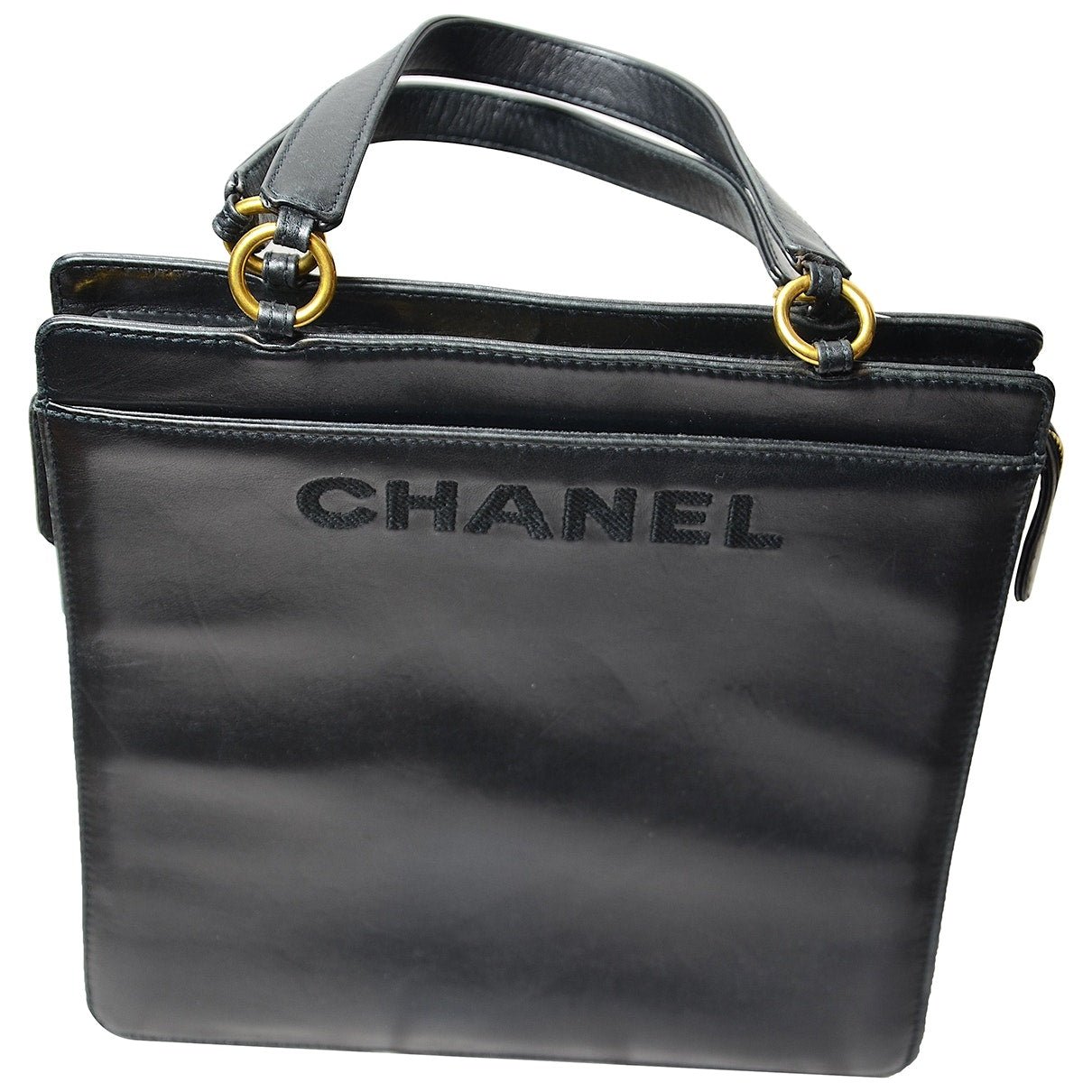 Chanel Black Leather Handbag