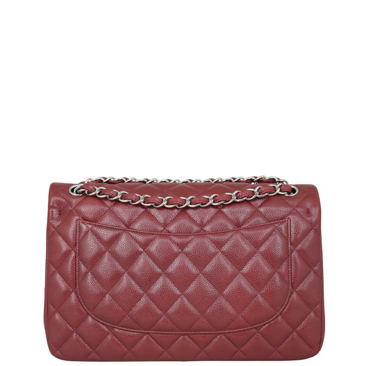 Chanel Classic Double Jumbo Burgundy Handbag Flap