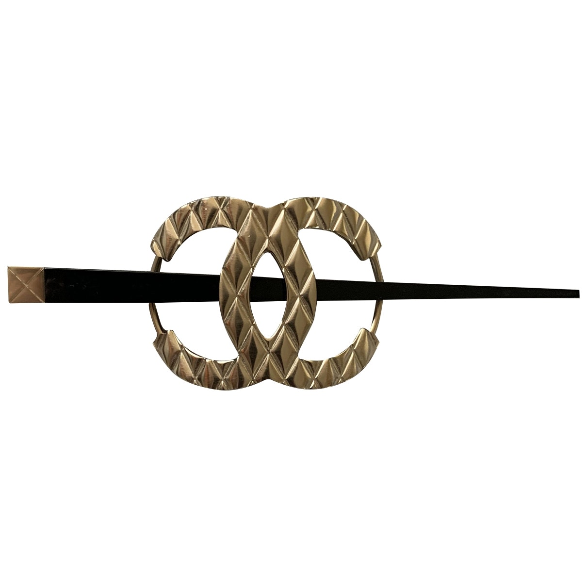 Chanel CC Gold Metal Hair Jewelry